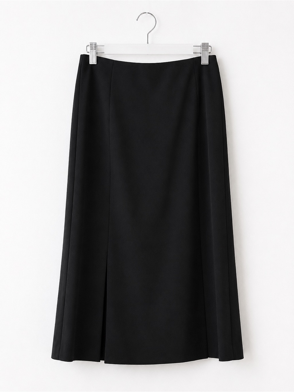 Like New Talbots Black Midi A-Line Skirt